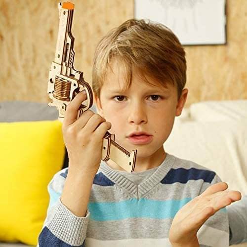 Robotime pistolet blocs modèle Kit de construction jouets cadeau pour enfants enfants garçons cadeau d'anniversaire