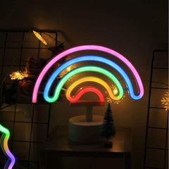 Kreative LED-Einstelllampe Regenbogen-Eis am Stiel