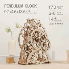 Robotime Rokr pendule horloge 170 pièces 3D Puzzle en bois jouets blocs de construction Kits assemblage cadeaux pour enfants adultes livraison directe