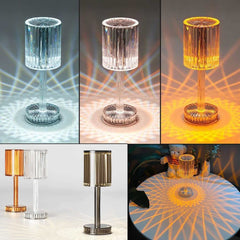 Lampe de Table en cristal, décoration d'hôtel, diamant, Led chaude et romantique pour la décoration de la maison, cadeau romantique, veilleuse, nouvelle collection