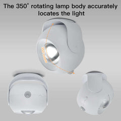 Adjustable Angle Human Sensing Light - Wireless Sunset Light for Indoor Use, Rechargeable Wall