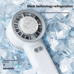 2024 Été Gadget Handheld Turbo Jet Fan Mini Portable Ice Cold Fan Generation Moteur sans balais Vent Ventilateurs de conduit à grande vitesse Souffleur violent