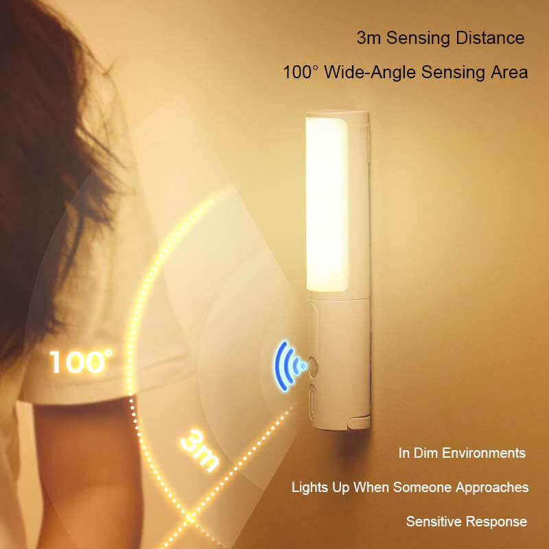 Neue Stil Smart Menschlichen Körper Induktion Motion Sensor LED Nachtlicht Für Home Bett Küche Schrank Schrank Wand Lampe