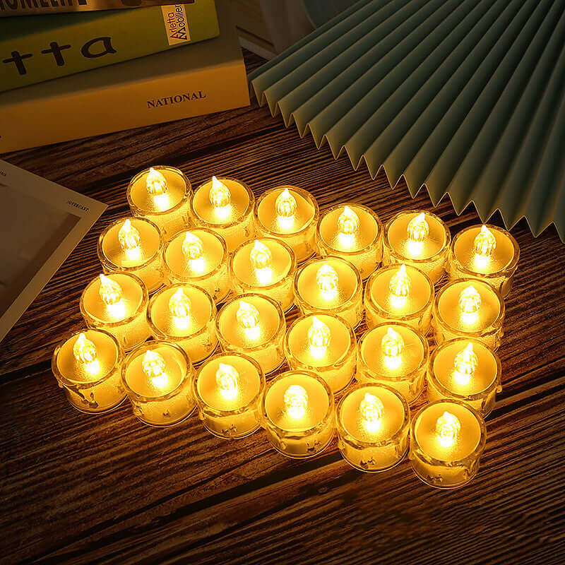 Led Lights Electronic Candle Lighted Tea Wax Home Decor Candles Lamp