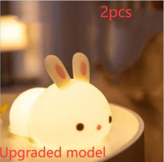 Lampe en Silicone lapin, cadeau du nouvel an, alimentation, veilleuse créative, jouets pour enfants