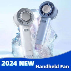 2024 Sommer Gadget Handheld Turbo Jet Fan Mini Tragbarer Eiskaltventilator Generation Bürstenloser Motor Wind Hochgeschwindigkeits-Kanalventilatoren Heftiges Gebläse