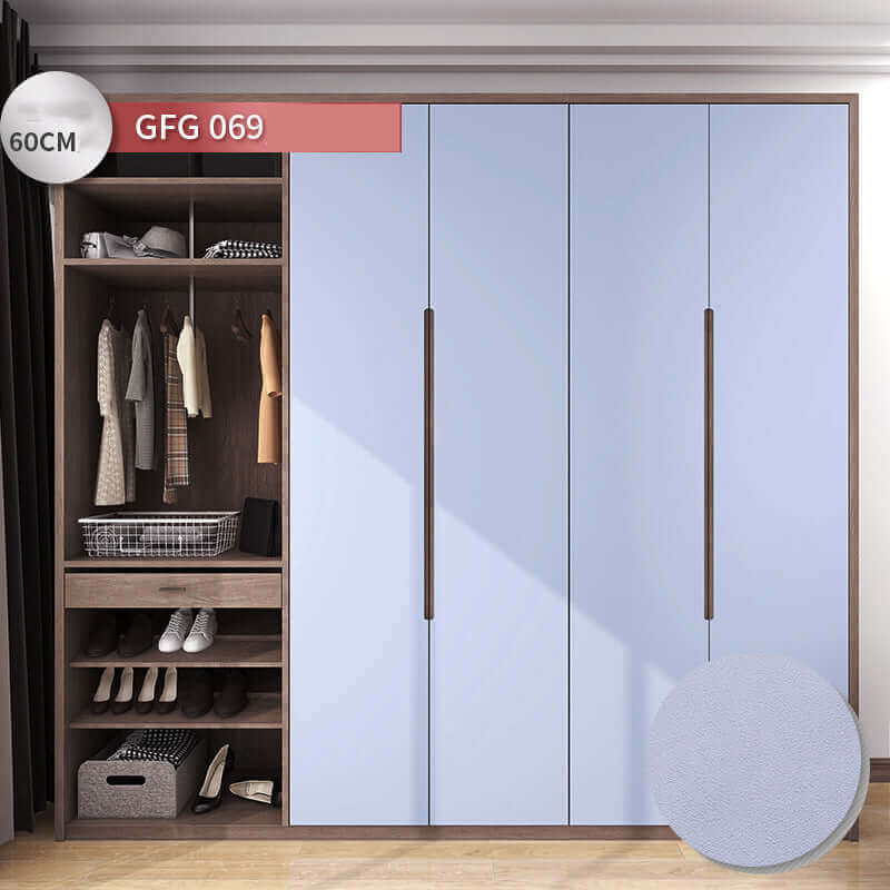 Wardrobe Door Moisture-proof Stickers Self-adhesive Thickened Waterproof Wallpaper