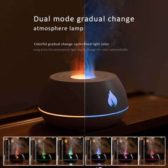 Humidificateur de flamme diffuseur d'aromathérapie 7 couleurs lumière humidificateur d'air domestique 130ML USB diffuseur d'huile essentielle de parfum de pièce