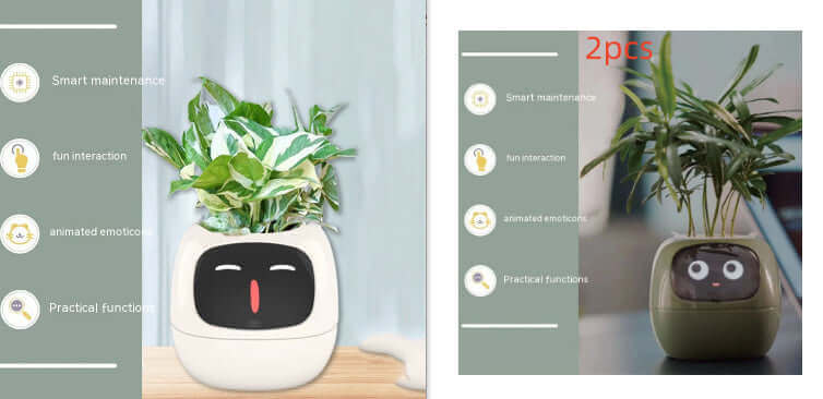 Smart Planter Endloser Spaß Über 49 ausdrucksstarke Ausdrücke 7 intelligente Sensoren und KI-Chips machen das Pflanzenaufziehen einfach und unterhaltsam