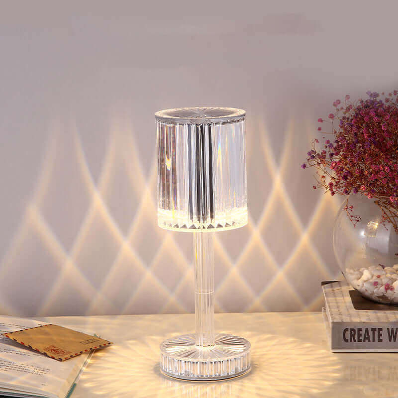 Lampe de Table en cristal, décoration d'hôtel, diamant, Led chaude et romantique pour la décoration de la maison, cadeau romantique, veilleuse, nouvelle collection