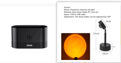 Aromadiffusor mit Flammenlicht, Nebel, Luftbefeuchter, Aromatherapie-Diffusor mit wasserlosem Auto-Off-Schutz für Spa, Zuhause, Yoga, Büro