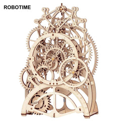 Robotime Rokr pendule horloge 170 pièces 3D Puzzle en bois jouets blocs de construction Kits assemblage cadeaux pour enfants adultes livraison directe