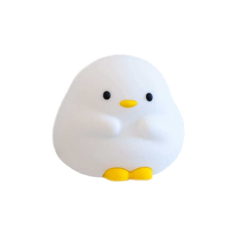 Cute Duck LED Night Lamp Cartoon Silicone USB Rechargeable Sleeping Light Touch Sensor Timing Bedroom Bedside Lamp For Kid Gift Home Decor