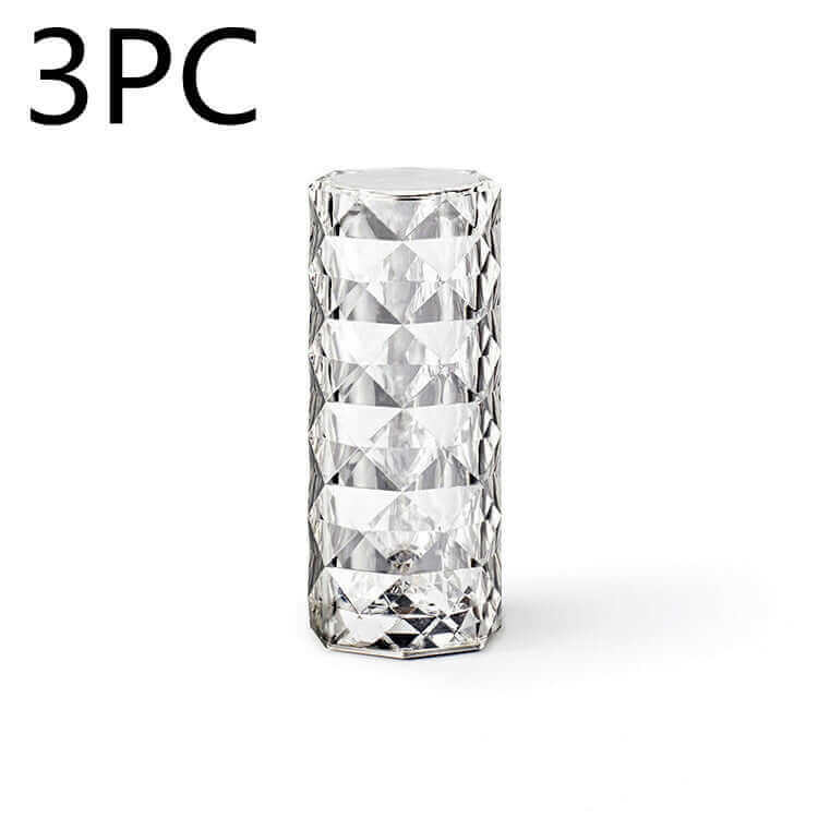 Nordic Kristall Lampe USB Tisch Lampen Schlafzimmer Touch Dimmen Atmosphäre Diamant Nachtlicht Rose Projektor Lampe Dekor