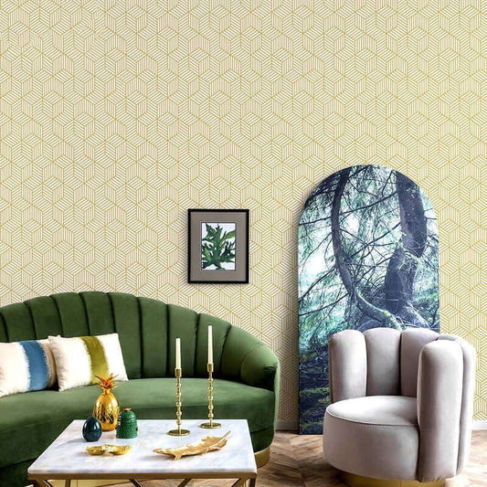 TV Wall Wallpaper Thickened Self-adhesive Wallpaper Stripe Wallpaper