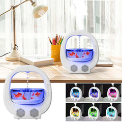 3 in 1 Anti-Schwerkraft-Luftbefeuchter Multifunktionale Aromatherapie-Maschine Bluetooth-Lautsprecher Aquarium Umgebungslicht