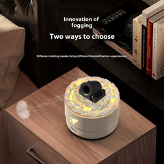 Diffuseur d'arômes à piles pratique pour la maison, la chambre à coucher, flamme colorée, lumière d'ambiance, grand humidificateur à pulvérisation