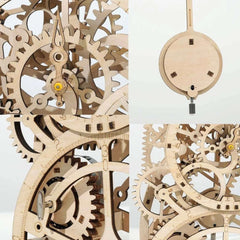 Robotime Rokr pendule horloge 170 pièces 3D Puzzle en bois jouets blocs de construction Kits assemblage cadeaux pour enfants adultes livraison directe