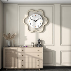 Cream Wind Clock High Sense Wall Home Background Decoration Pocket Watch