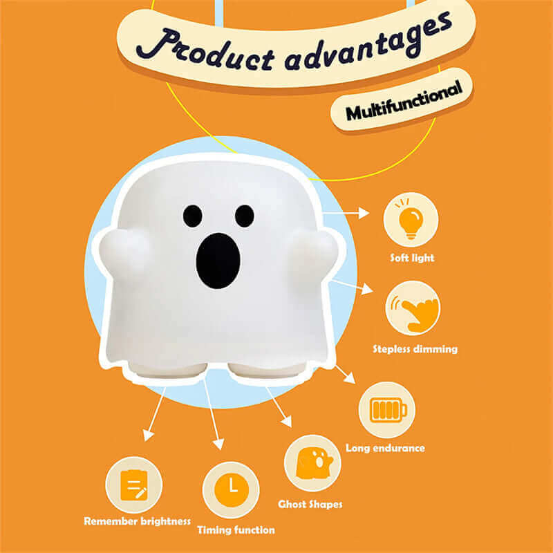 Wohnkultur Silikon Nachtlicht Nachttisch Lampe LED Touch Sensor Lampe Für Mädchen Schlafzimmer Wohnzimmer Dekoration Kinder Geburtstag Geschenk Halloween Dekorationen