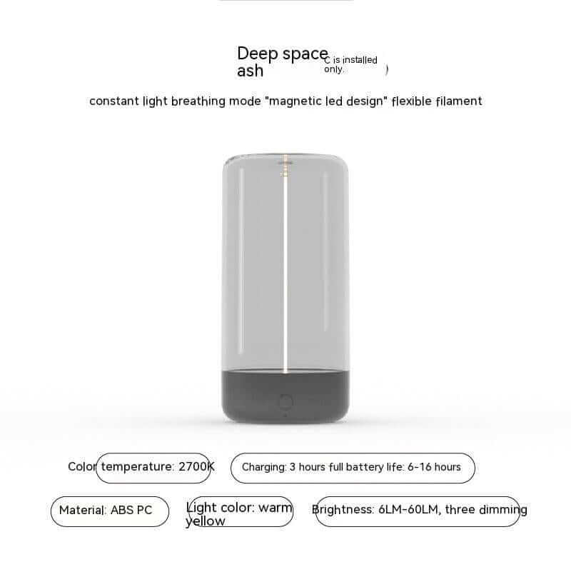 Neues LED-Campinglicht Typ C wiederaufladbares tragbares Nachtlicht mit hoher Transparenz und Anti-Drop-Licht mit kreativer Atmosphäre