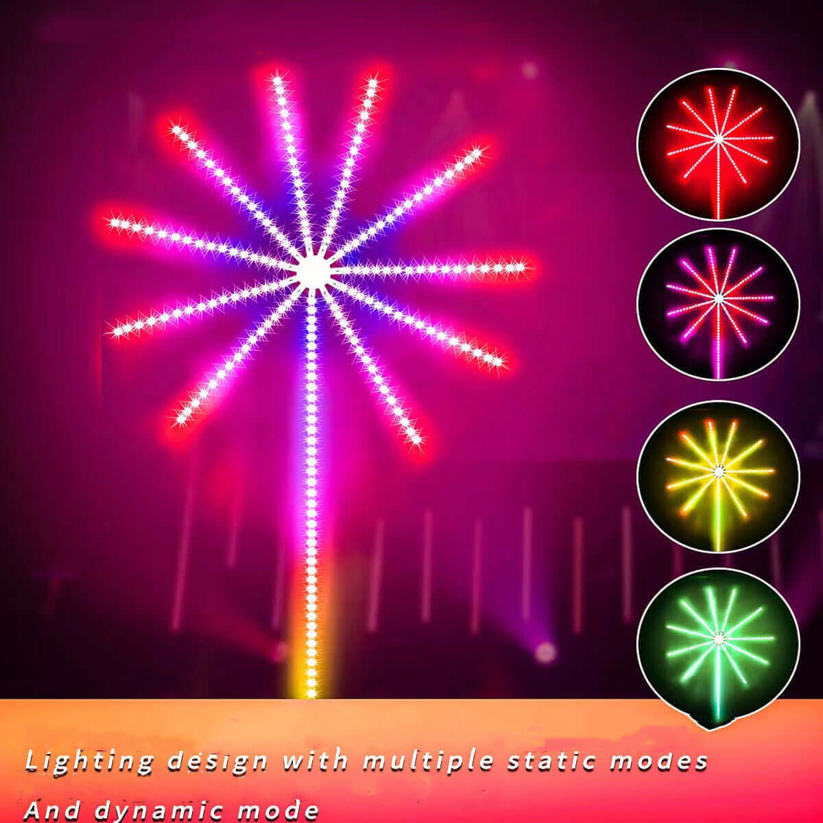 Lumière d'ambiance musicale à commande vocale Bluetooth couleur magique LED