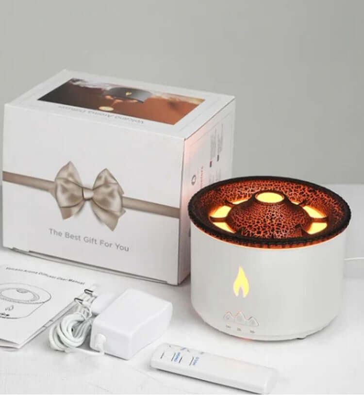 Creative Volcano Aromatherapy Humidifier - Soothing Mist & LED Light