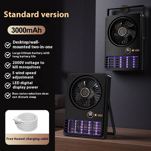 Lampe anti-moustiques en forme de ventilateur, idéale pour le camping en plein air ou la maison