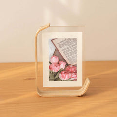 Wooden Acrylic Photo Frame Desktop Decoration