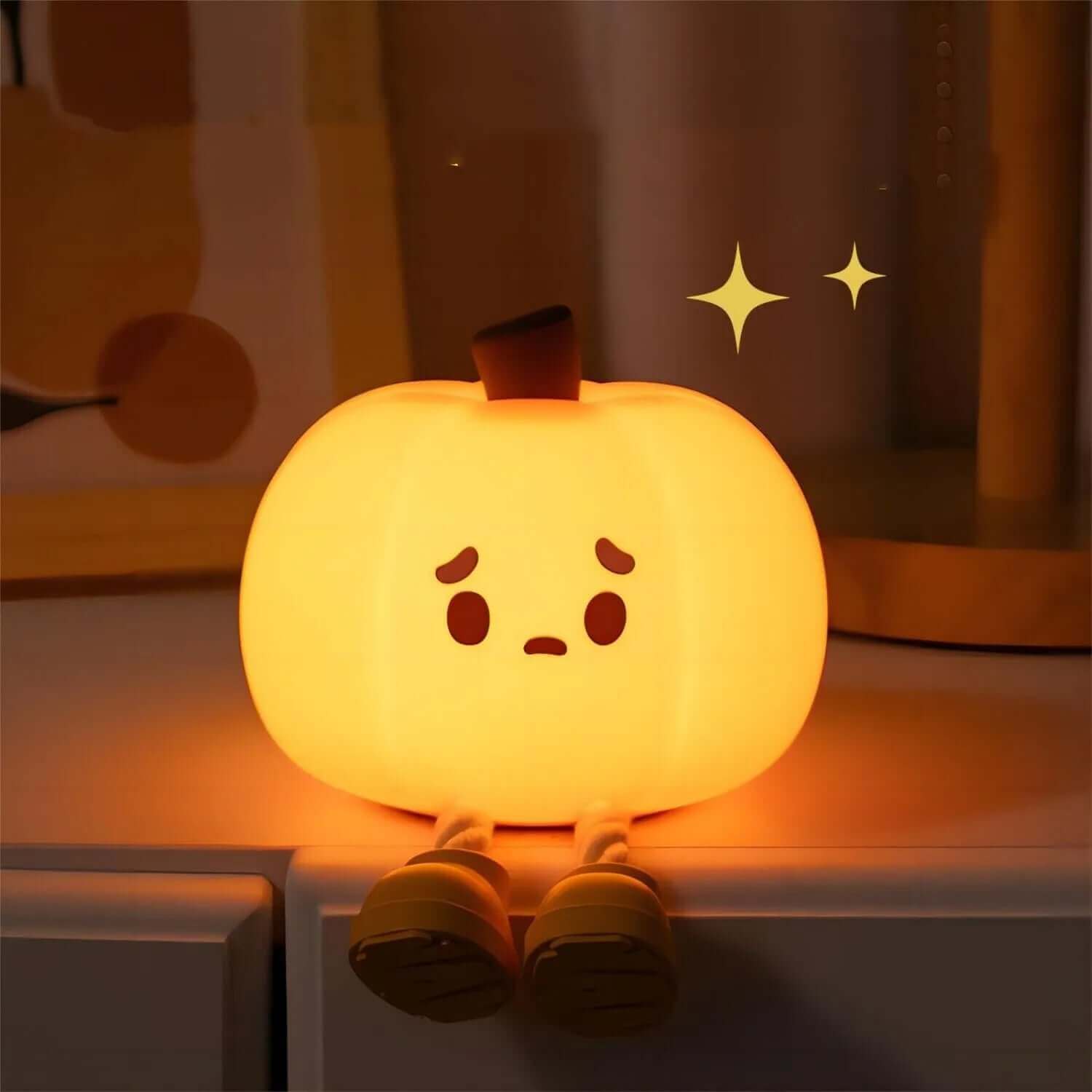 Wohnkultur Halloween Kürbis Nachtlicht Süße Weiche Silikon Lampe Touch Dimmbar Wiederaufladbare Nachttisch Dekor Licht Kinder Geschenke Halloween Dekorationen