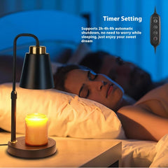 Lampe de table réglable avec bougie d'aromathérapie Nordic Romance