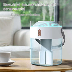 Humidificateur à Double pulvérisation de grande capacité 26l, lumière d'ambiance, remplacement d'eau Portable Commercial