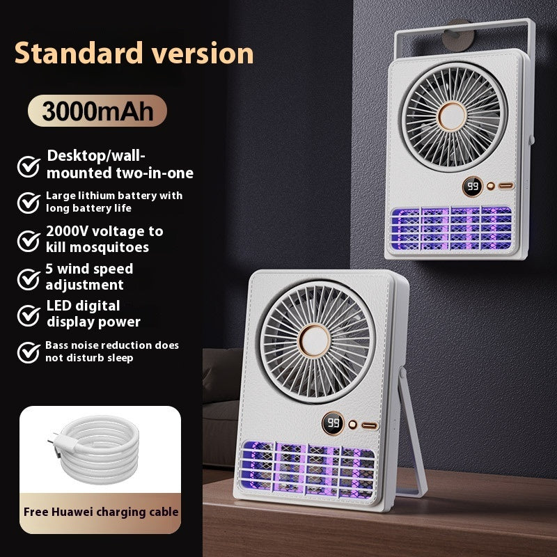 Lampe anti-moustiques en forme de ventilateur, idéale pour le camping en plein air ou la maison