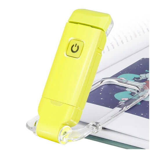 Lampe de lecture LED rechargeable par USB, luminosité réglable, protection des yeux, clip, lampe de lecture portable, marque-page