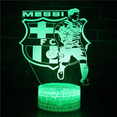 Led Small Night Lamp Football Player Colorful Touch Ambience Light