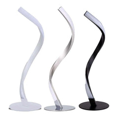 Lampe de table en spirale en forme de serpent pour chambre à coucher, petite lampe de chevet