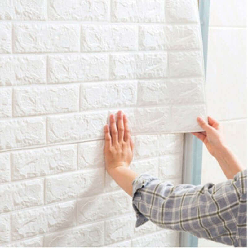 3D Brick Self-Adhesive Wallpaper - Waterproof, Antibacterial, and Sound-Absorbing