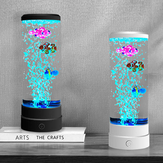 Simulation LED Bunte Große Blase Fisch Licht USB Plug-in Kleine Nacht Lampe