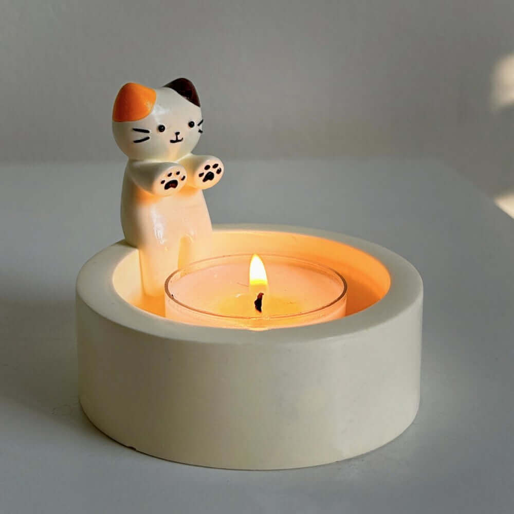 Christmas New Year Bedroom Atmosphere Cat Aromatherapy Candlestick