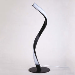 Lampe de table en spirale en forme de serpent pour chambre à coucher, petite lampe de chevet