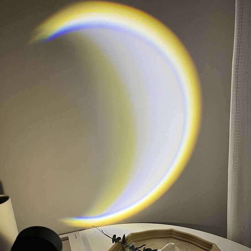 INS USB Mond Lampe LED Regenbogen Neon Nacht Sonnenuntergang Licht Projektor Fotografie Wand Atmosphäre Beleuchtung Für Schlafzimmer Wohnkultur