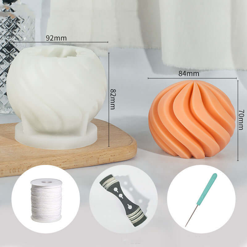 Moule en silicone pour décorations de bougies parfumées