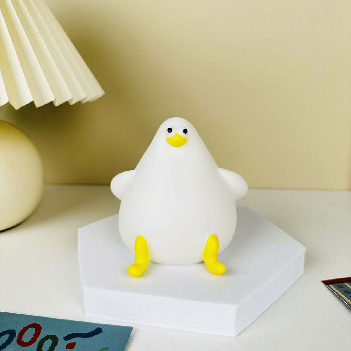 Lampe de nuit en silicone en forme de mouette avec chargement USB, idéale pour la chambre d'un enfant ou comme cadeau de Noël