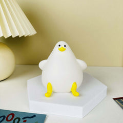 Lampe de nuit en silicone en forme de mouette avec chargement USB, idéale pour la chambre d'un enfant ou comme cadeau de Noël