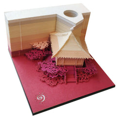 Tree House Panoramic 3D Notes Paper Carving Creative Calendar Decoration