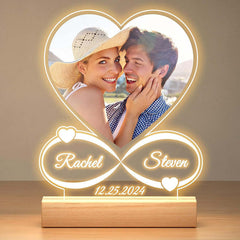 Valentinstag Nachtlicht Acryl Farbdruck Foto personalisierte Ornament