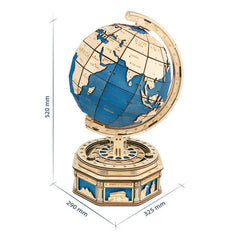 Robotime Globe Terre 567 pièces 3D Puzzle En Bois Jeux Océan Carte Balle Assembler Modèle Jouets Xms Cadeau pour Enfants Garçons Livraison Directe