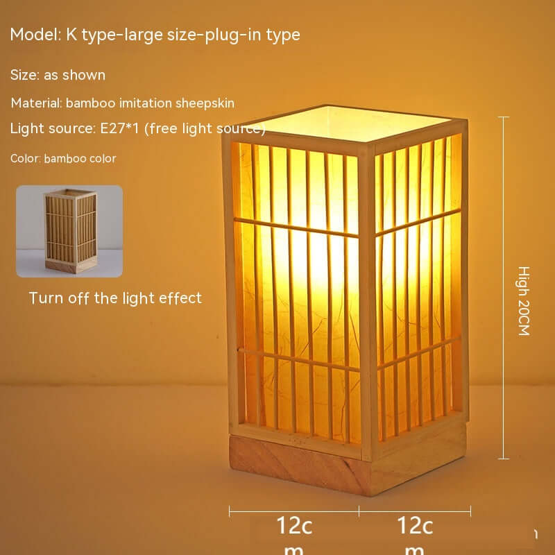 Japanese Atmosphere Retro Homestay Bedroom Bedside Lamp