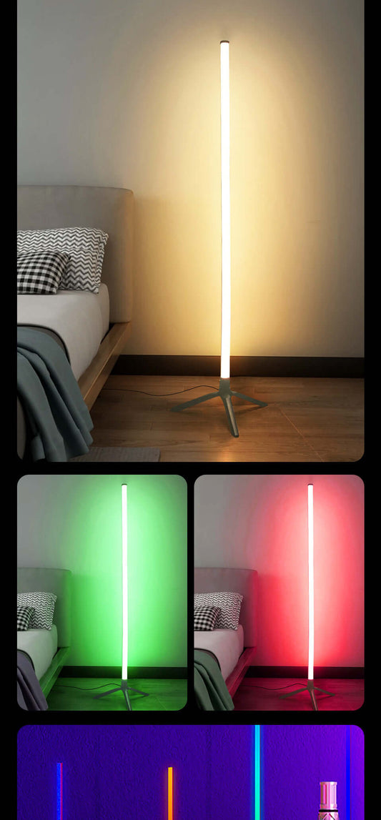 LED Corner Ambience Light Split Floor Bedroom Decoration RGB Remote Control Floor Lamp