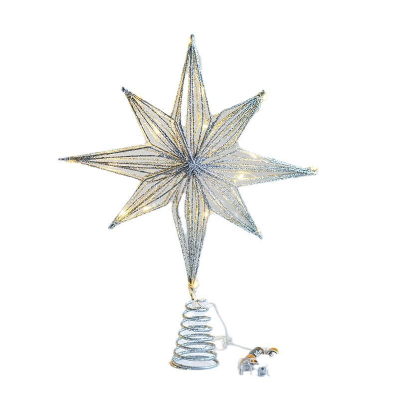 Weihnachtsbaumschmuck Top Star Eisen leuchtender Baum